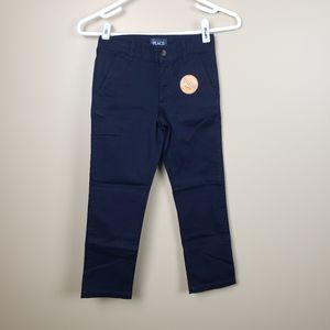 CHILDRENS PLACE Boys Navy Dress Chino Pants, 6